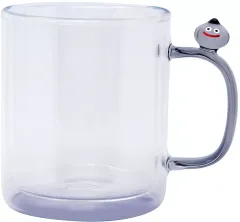 【中古】マグカップ･湯のみ メタルスライム スマイルスライム  ガラスのマグカップ 「ドラゴンクエスト」