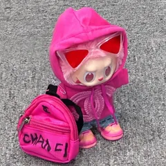 ラブブ コスチューム LABUBU ぬい服 ラブブ着せ替え服 黒白ピンク3色あり ラブブ コスチューム LABUBU ぬい服 ラブブ着せ替え服 黒白