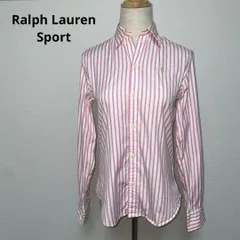 ラルフローレンスポーツ ピンクストライプ 長袖 シャツ 2