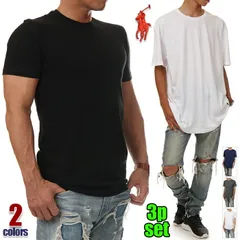 【新品・未使用】【3枚セット】ラルフローレン Tシャツ メンズ レディース 半袖 無地 大きいサイズ POLO RALPH LAUREN ポロ ラルフ ロゴ ビッグサイズ 部屋着 インナー 黒 白 ブランド コットン 綿100% S M L XL XXL
