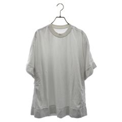 BRU NA BOINNE (ブルーナボイン) 23SS PHANTOM TEE ファントムティー レイヤードクルーネックオーバーサイズ 半袖Tシャツ ホワイト