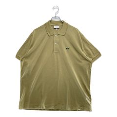 未使用品 メンズ ラコステ LACOSTE 半袖ポロシャツ 7(XXL) ベージュ シンプル 大きいサイズ
