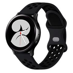 【在庫処分】(22mm 替えバンド 腕時計とスマートウォッチ 柔らかい軽さ通気性が良のシリコンスポーツストラップ M クイックリリースベルト 22mm 20mm ブラック/ブラック) 時計バンド [AGUPERFIT]