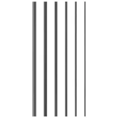 LIOOBO 6本 釣り ポール 修理 工具 ポール 修理 カーボン ファイバー 釣り ロッド 修理 カーボン ファイバー 修理 用品(1mm+1.5mm+2mm+2.5mm+3mm+3.5mm)