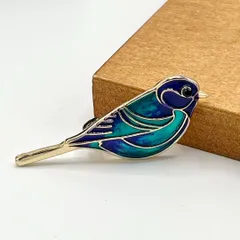 BC055 ブローチ 鳥 バード 小鳥 ピンブローチ ラペルピン バッジ ピンズ