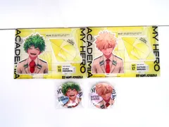 僕のヒーローアカデミア ジャンプGIGA 2024 SPRING 応募者全員サービス 緑谷出久＆爆豪勝己 堀越耕平描き下ろし アクリルスタンド＆缶バッジ　4点セット