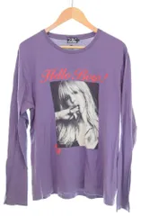 ヒステリックグラマー HYSTERIC GLAMOUR COURTNEY LOVE HELLO BOYS pt T-SH フォトプリント 長袖Tシャツ 0253CL11 ロンT パープル Lサイズ 103MT-3124