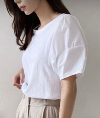 新品　yori ヨリ　タックショルダーカットソー yori タックショルダーカットソー 36 tシャツ ブラウス - メルカリ