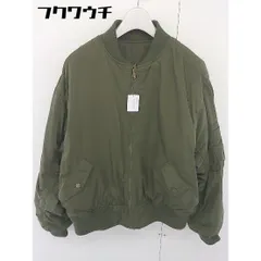 ■ INGNI イング リバーシブル ジップアップ 中綿 ジャケット MA-1 サイズM カーキ レディース  【1109220011564】