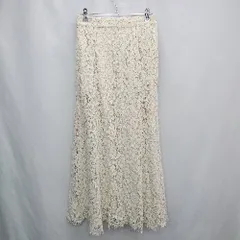 ◇ Θ AMERICAN HOLIC アメリカン ホリック ウエストゴム 総柄 ロング フレア スカート サイズL ベージュ系 レディース E  【1503060012338】