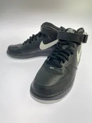 【中古品】NIKE ナイキ AIR FORCE 1 MID 07 BLACK WHITE DV0806-001 エアフォース 1 ミッド スニーカー 【160-250829-em-32-min】