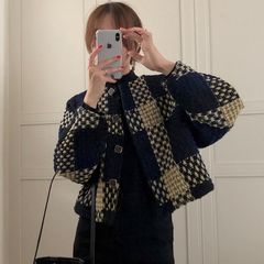 新品　チェックジャケット