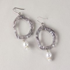 ハンドメイドピアス　姫系フリル　A020