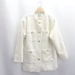 ◇ ⊇ LEPSIM レプシィム ノーカラー 半袖 ジャケット サイズF ホワイト レディース E  【1503050003285】のサムネイル