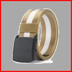 【即日発送】簡単 軽量 プラスチック ワンタッチ 金属なし 穴なし 丈夫 無段階調整 洗える フリーサイズ 作業服 登山 ナイロンベルト 学生服 作業用 ゴルフ メンズ テニス ベルト 釣り