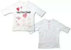 【中古】Tシャツ(男性アイドル) Hey! Say! JUMP Tシャツ ホワイト Fサイズ 「Hey! Say! JUMP 2012 WORLD TOUR in JAPAN」