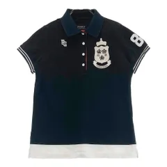 サイズ：0 PEARLY GATES パーリーゲイツ  半袖ポロシャツ  ブラック系 [240101367029]# ゴルフウェア レディース ストスト