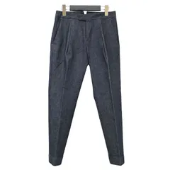 upper hights アッパー ハイツ パンツ インディゴブルー サイズ:23(S) / デニム スラックス パンツ / テーパード センタープレス ストレッチ コットン / 日本製 / ボトムス ジーンズ ジーパン ズボン【レディース】【中古】