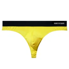 立体ポーチに収まる Tバック ショーツ メンズ ローライズ 蒸れない サラサラ 前閉じ 太ゴム シンプル スポーツ 大きいサイズ 黒 黄 青 M-4L mt-003