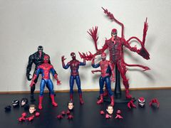 ベノム＆カーネイジ☆４体セット☆スパイダーマン Marvel スパイダーマン vs カーネイジ フィギュアセット - メルカリ