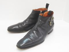 Santoni サントーニ 16276 ダブルモンク サイドジップブーツ　7.5