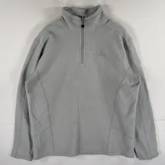 古着 ザ・ノースフェイス THE NORTH FACE フリーストレーナー ハーフジップ ワンポイントロゴ アウトドア L  グレー メンズ