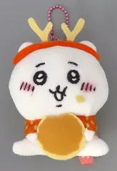 【中古】キーホルダー ちいかわ(鹿) ぬいぐるみキーチェーン 「ちいかわ なんか小さくてかわいいやつ」 奈良限定