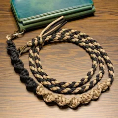 スマホショルダー ショルダーストラップ パラコード バンドストラップ バンドメイド 推しカラー ギフト ベージュ 黒 クロ ブラック