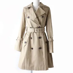 【ドンドン見直し】良品☆正規品 バーバリー ブルーレーベル E1A18-228 裏地ノバチェック柄 ウールライナー付 トレンチコート ベージュ 38　j03-aa30313-911