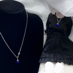 【すずりアクセ】 ドールとおそろいとんぼ玉ネックレス 1