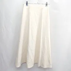 ◇ Θ NATURAL BEAUTY BASIC ロング丈 フレア スカート サイズM ライトイエロー レディース E  【1412260009188】