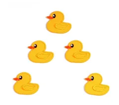 アヒル ワッペン 5枚セット ダッグ アップリケ キャラクター おしゃれ 子供 向け 膝 かわいい 刺しゅうワッペン パッチ アイロン 刺繍 補修 DIY 幼稚園 保育園 キッズ ギフト 刺繍パッチ リメイク アイロンワッペン アイロンパッチ ファッション雑貨