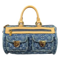 ルイヴィトン ネオスピーディ モノグラムデニム ハンドバッグ モノグラムデニム M95019 ブルー レディース  LOUIS VUITTON  中古 ルイヴィトン  ルイ ヴィトン