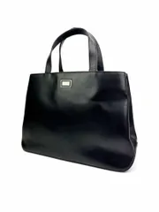 美品 BURBERRY バーバリー レザーハンドバッグ ブラック ノバチェック 黒革 セパレータ ビジネスバック ブリーフケースメンズ レディース