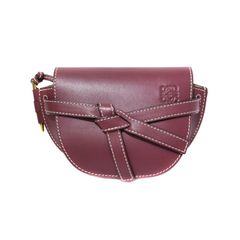 로에베 LOEWE GATE MINI 게이트 가방 미니 숄더백 소프트 그레인 송아지 스킨 보르도 32154T20 여성