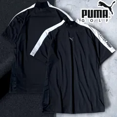 新品 定価1.2万 プーマ ゴルフ ICELIVE 吸汗速乾 体温調整機能素材 熱中症防止 ストレッチ 半袖 モックネック シャツ PUMA GOLF ゴルフウェア 627606 メンズ スポーツ 春夏秋 RS320