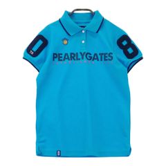 PEARLY GATES ターコイズ ポロシャツ PEARLY GATES（パーリーゲイツ） 半袖ポロシャツ ターコイズブルー系