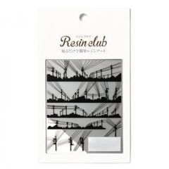 両面印刷 RC-DEN-101 レジン用シール 【レジンクラブ】電柱 CLUB RESIN