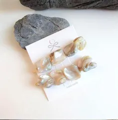 貝殻ヘアクリップ ヘアピン おしゃれ ヘアアクセサリー シェル 人魚 マーメイド
