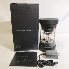 ブルートゥーススピーカー BALMUDA The Speaker（バルミューダ ザ・スピーカー） ブラック M01A-BK ①のサムネイル
