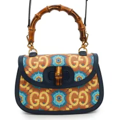 GUCCI グッチ　バンブーバッグ　鏡つき GUCCI グッチ 美品 2WAYショルダーバッグ ハンド レザー ベージュ