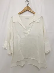 human woman ヒューマン ウーマン ハードマンリネンセーラーカラーブラウス 077-2110506 2枚組セット サイズ: M カラー: ブラック＆ホワイ