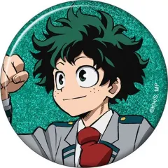 【中古】バッジ・ピンズ 緑谷出久(背景グリーン) 「僕のヒーローアカデミア キャラバッジコレクション いざ、出発!」