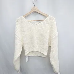 ◇ ⊇ ◎ ●未使用● mline エムライン 長袖 ニット サイズF アイボリー レディース E  【1502060032384】