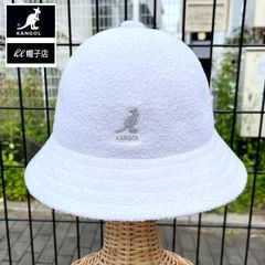 廃番品】KANGOL ベル型 バケットハット L 黒 金ロゴ 希少 ストリート