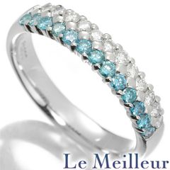 K18WGブルーダイヤモンド パヴェリング 0.5ct 12号 - メルカリ