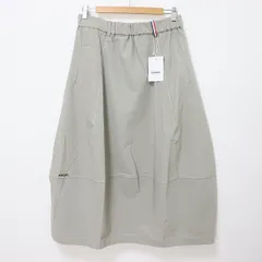 PERSON'S パーソンズ スカート ロング フレア ロゴ 刺繍 a940330n