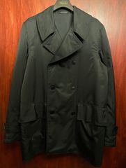 MADE IN FRANCE製 agnes b. ナイロンPコート ブラック 1サイズ
