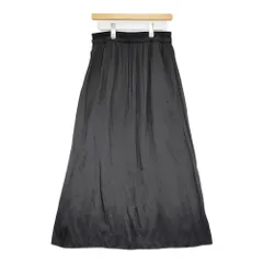 JOURNAL STANDARD Wリブセミフレアスカート 定価16500円 ロングスカート 25SS ブラック レディース ジャーナルスタンダード【中古】5-0603M♪