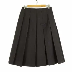 PRADA プラダ ロング・マキシ丈スカート 38(S位) 4103725F0111 PRADA - PRADA プラダ ロング・マキシ丈スカート M 黒 【古着